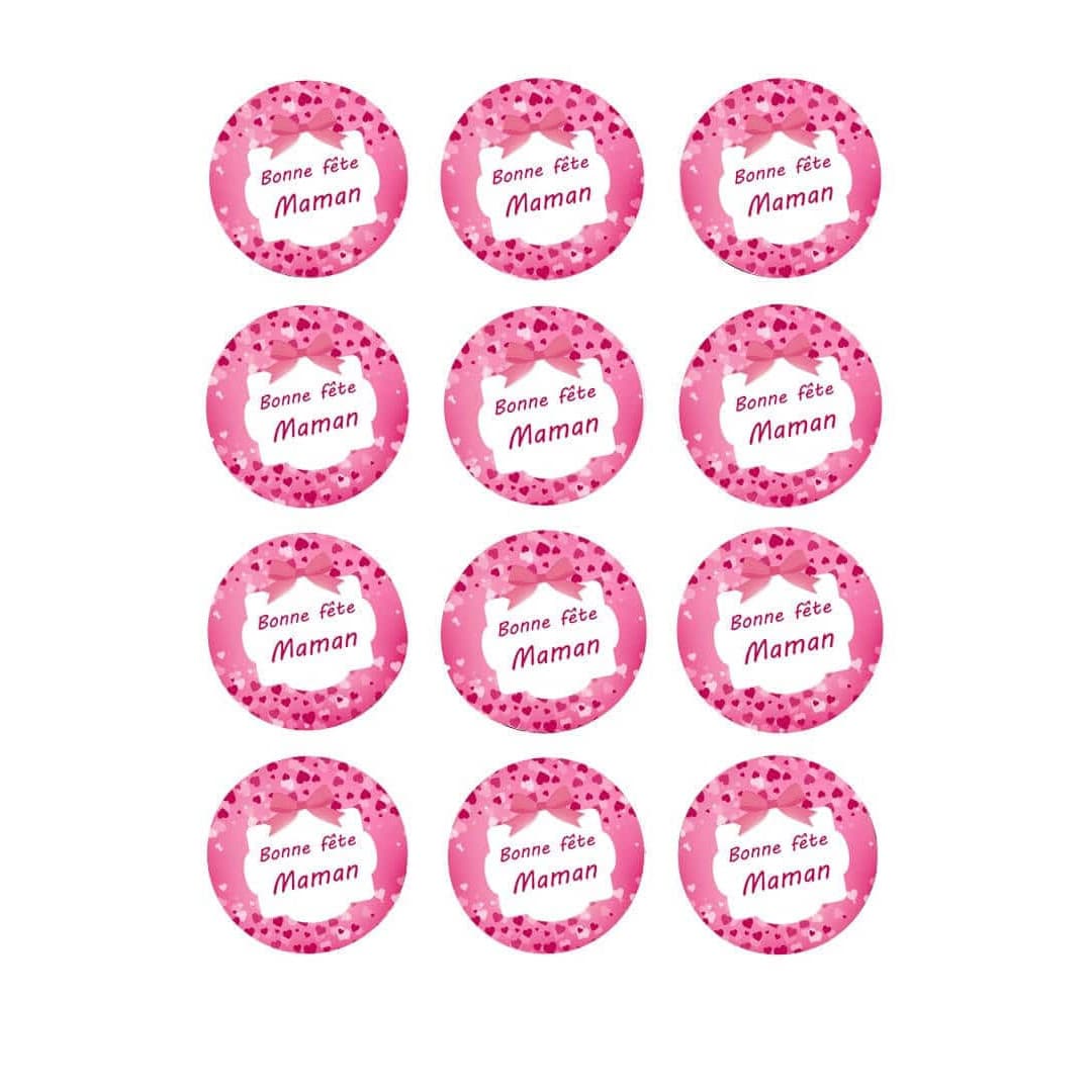 12-Mini-sugar-discs-40-years-blue