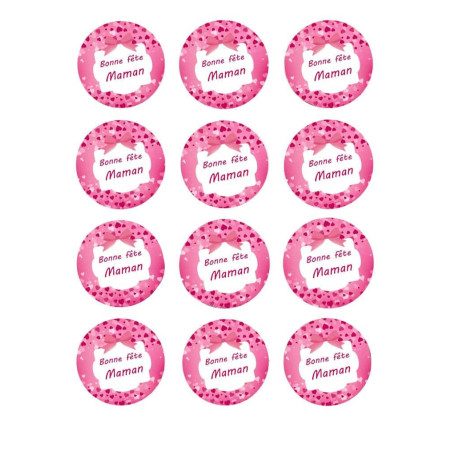 12-Mini-sugar-discs-40-years-blue