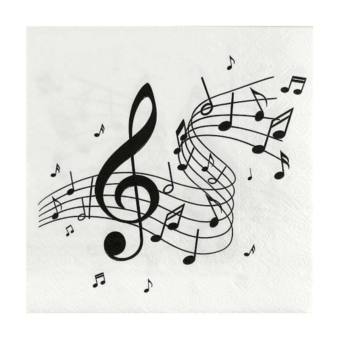 musical-note-napkins