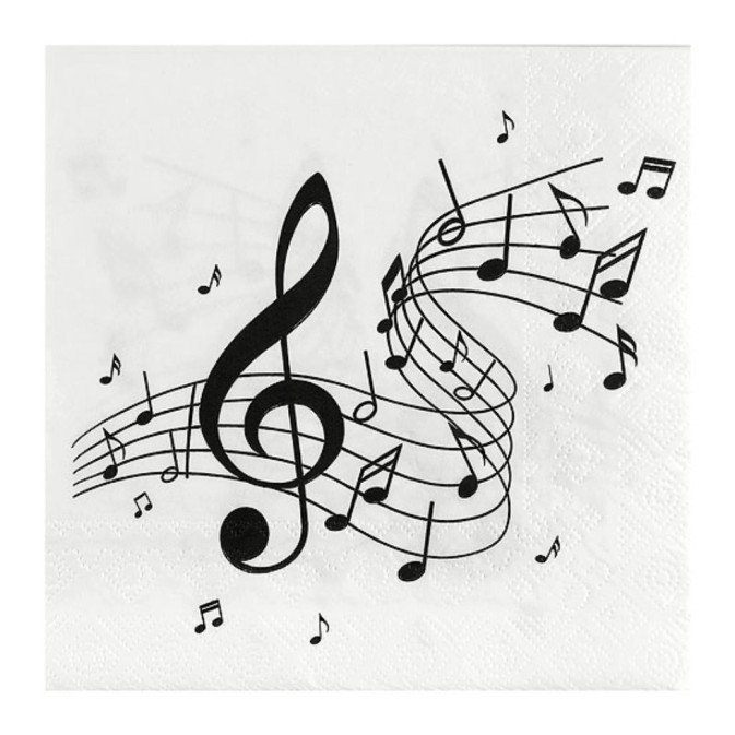 musical-note-napkins