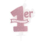 1st-birthday-pink-glitter-candle