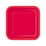 red square dessert plates