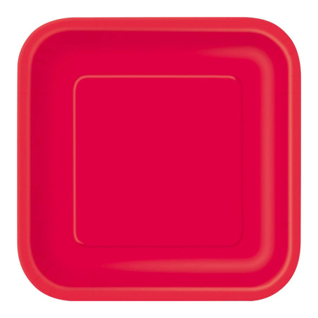 red square plate