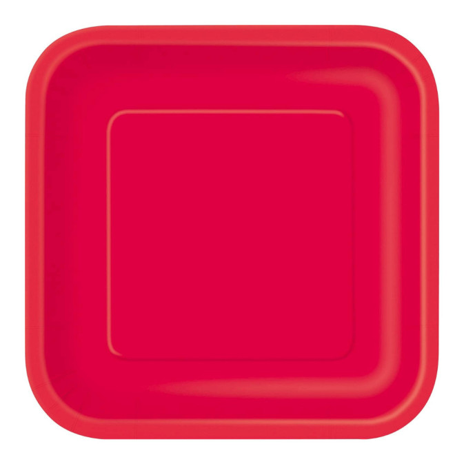 red square plate
