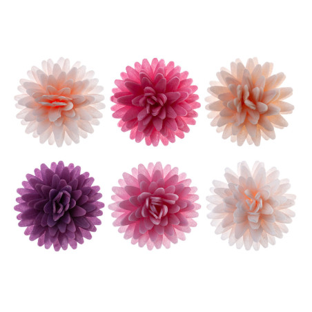 tricolor-pompom-flowers