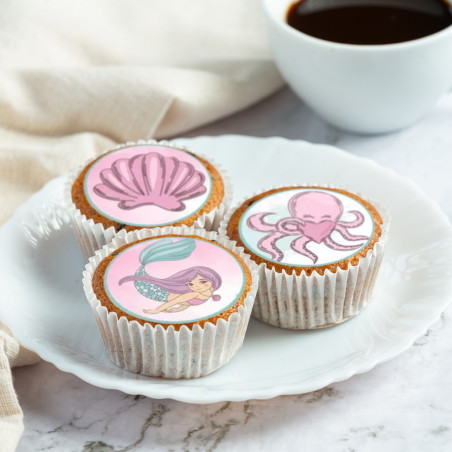 12-mini-sugar-discs-mermaid-cupcake