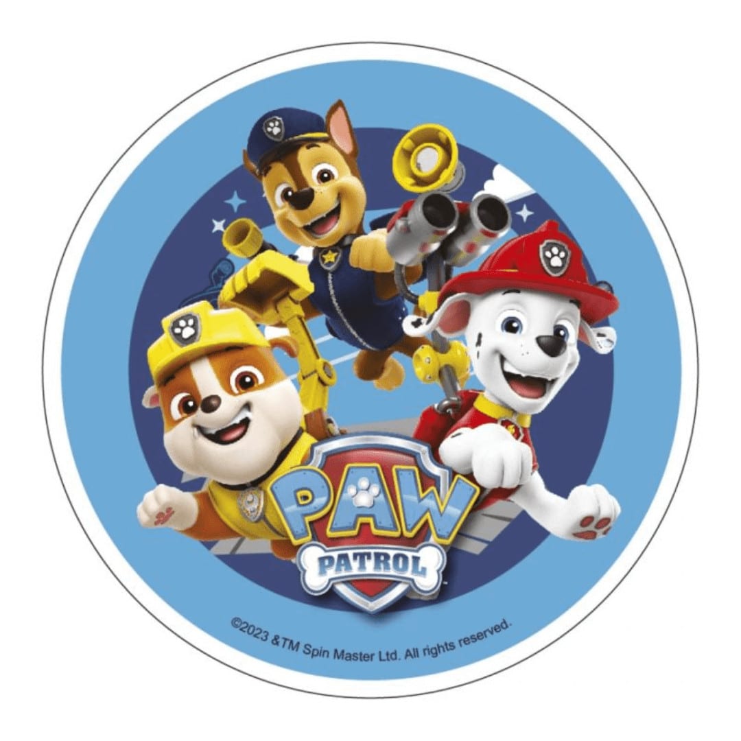 paw patrol cake disc