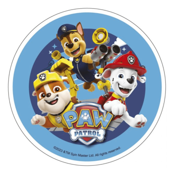 paw patrol cake disc