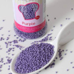 Mini purple sugar balls - funcakes