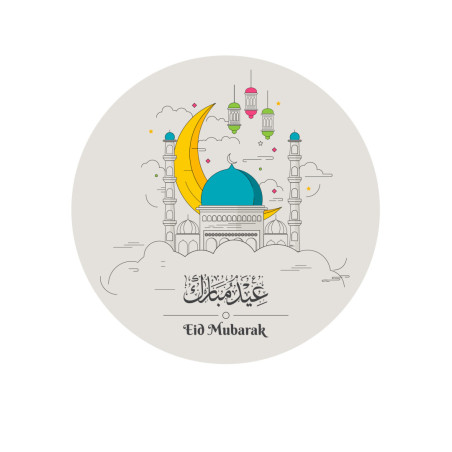edible photo-round Eid mosque