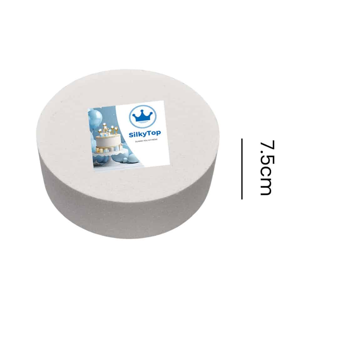 dummy cake silkytop round 7.5cm high