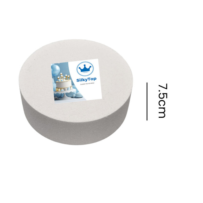 dummy cake silkytop round 7.5cm high