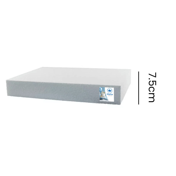 dummy cake silkytop rectangular 7.5cm high