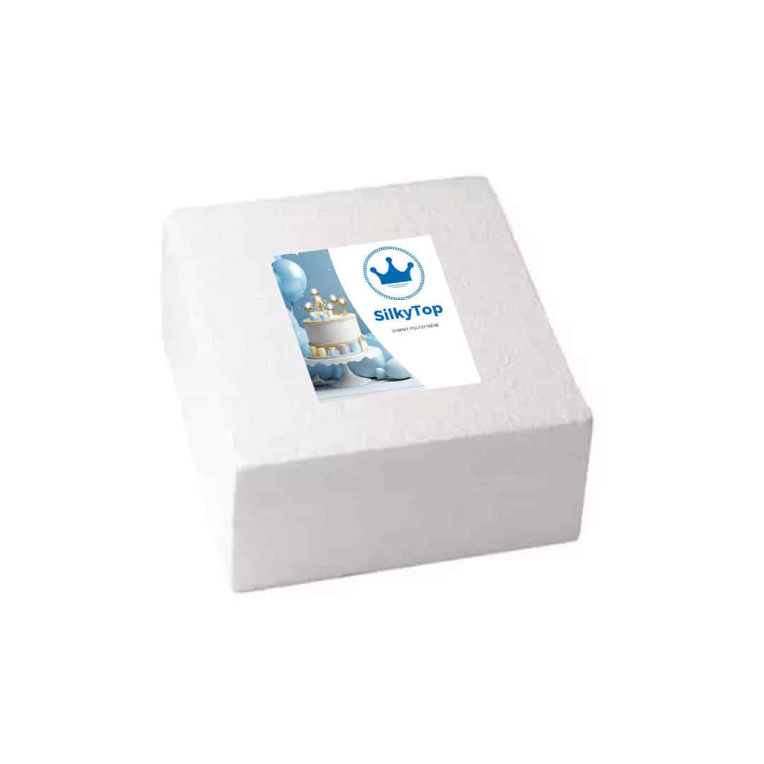square dummy cake 10cm high silkytop