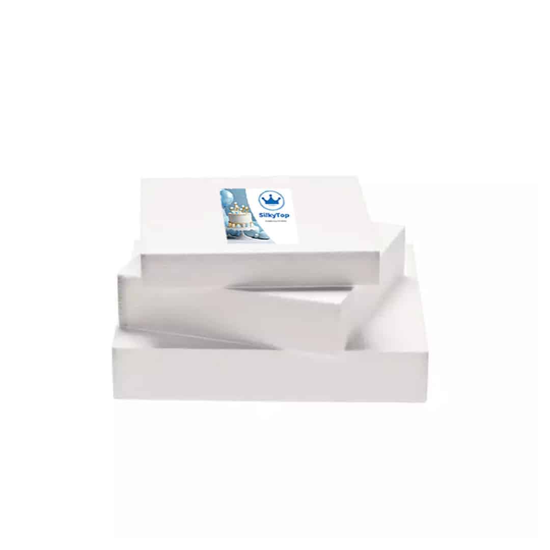 Square polystyrene dummy Height 5 cm silkytop