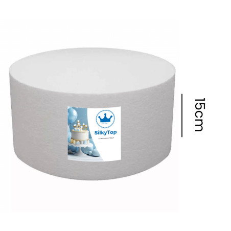 round silkytop dummy cake, 15cm high