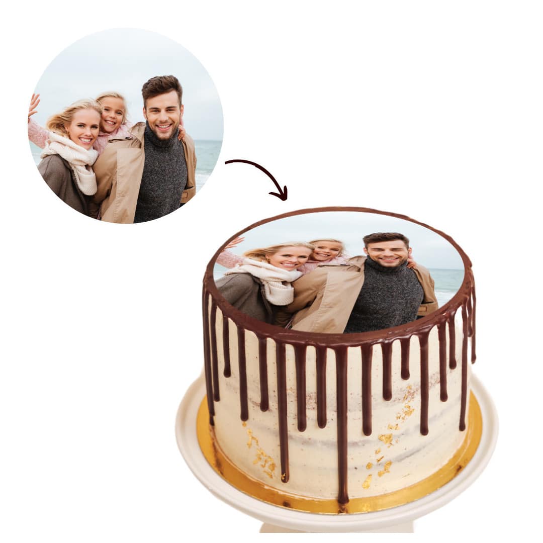 Round edible photo 24cm to personalize