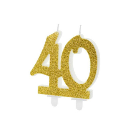 candle-40-years-gold