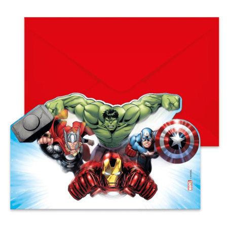 6 avengers birthday cards