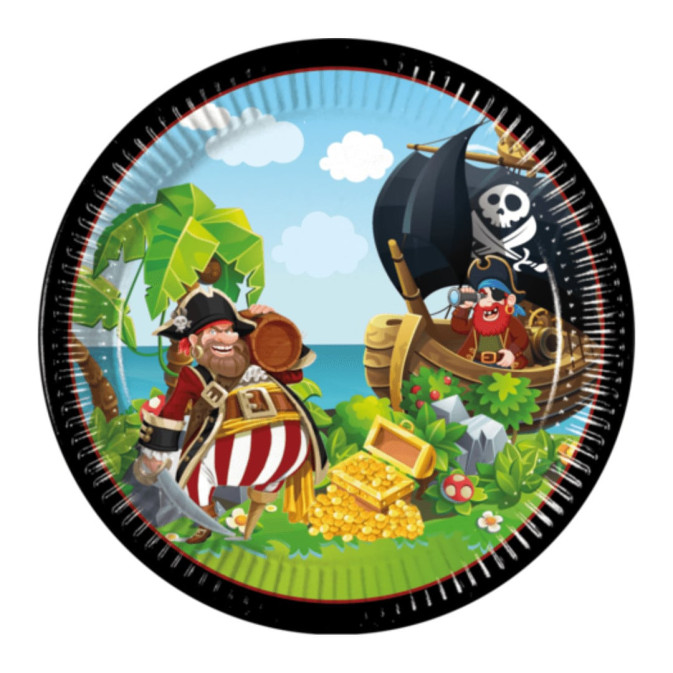 8 pirate plates