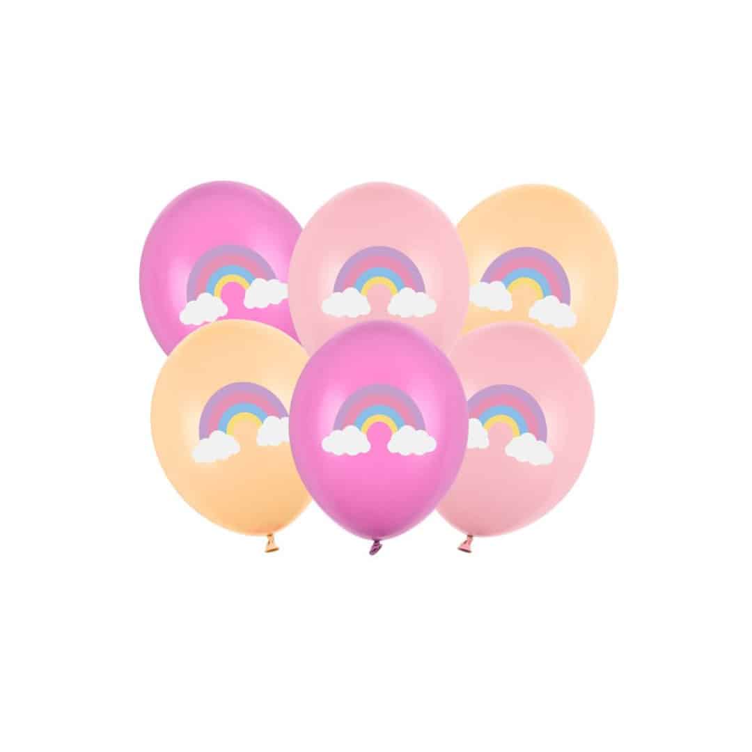 rainbow balloons