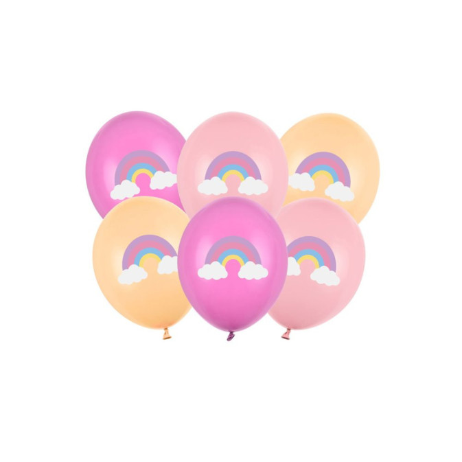 rainbow balloons