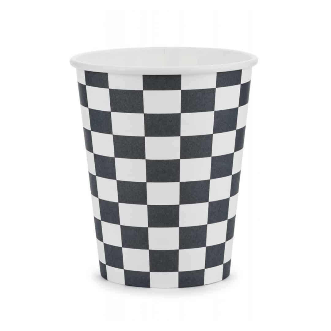 checkered cup