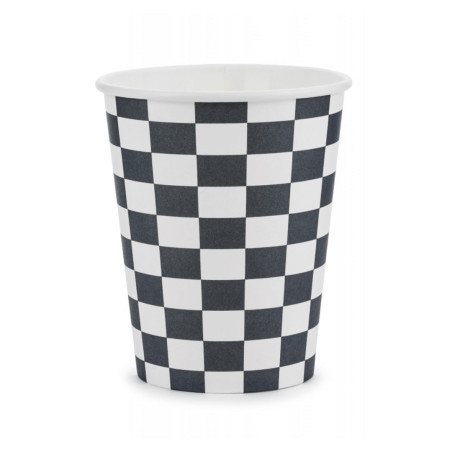 checkered cup
