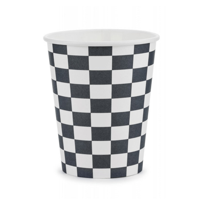 checkered cup
