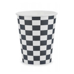 checkered cup
