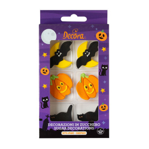 6 Halloween sugar decorations