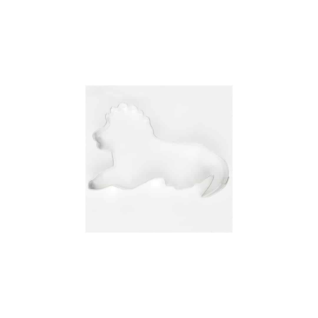 Metal lion cookie cutter