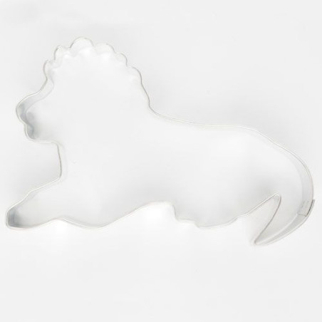 Metal lion cookie cutter