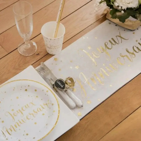 table-runner-gold-metallic-happy-birthday