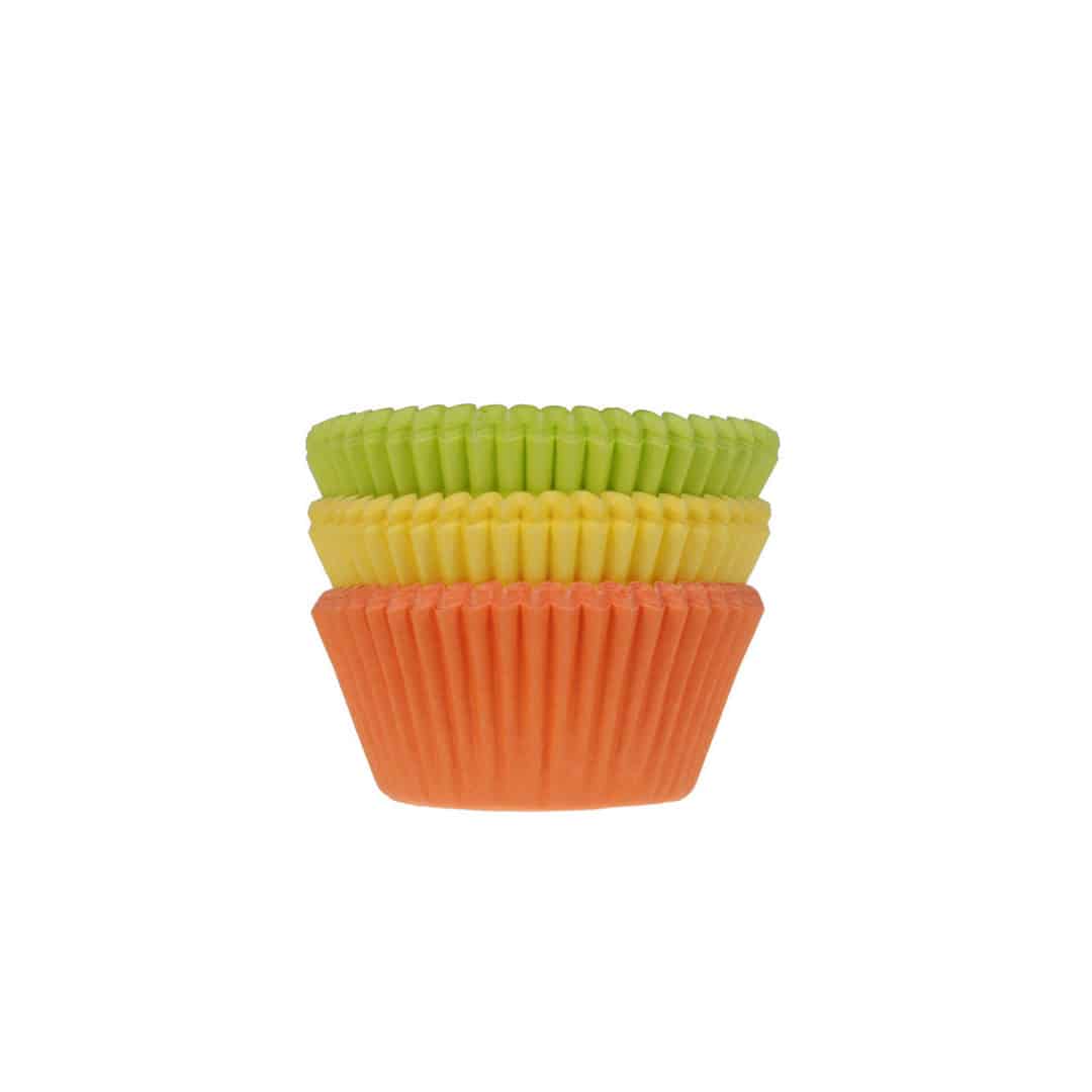 75 multicolored cupcake cases