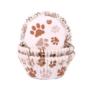 dog-print cupcake case