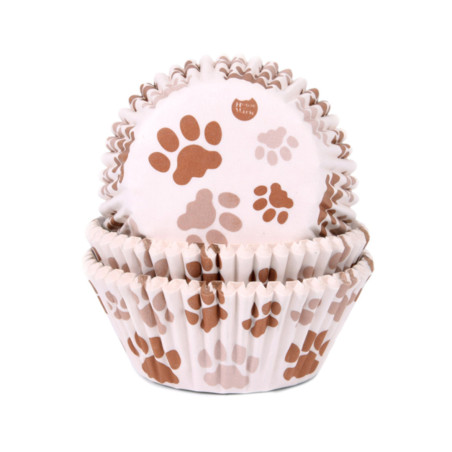 dog print cupcake case