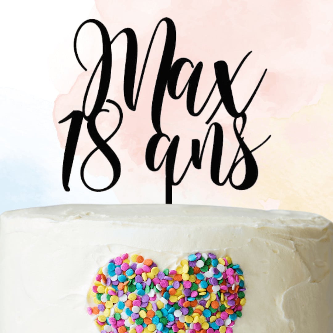Birthday topper to personalize