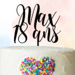 Birthday topper to personalize