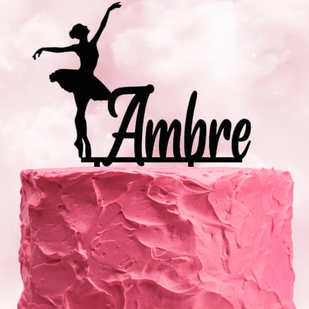 Personalized Dancer Cake Topper