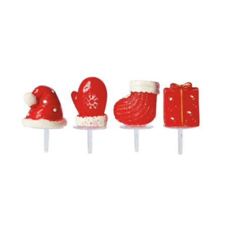 plastic decoration for christmas log