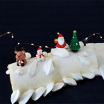 decorated buuche with 4 decorations