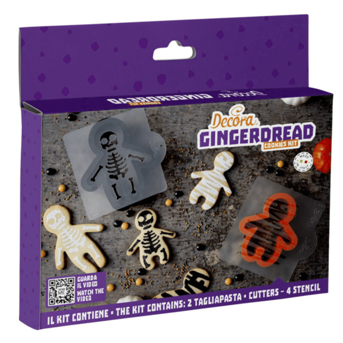Halloween cookie cutter and stencil set