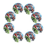 Presentation of the 8 Avengers Infinity Stones paper plates