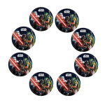 8 star wars VII plates