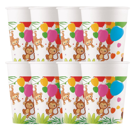 8 jungle anniversary cups