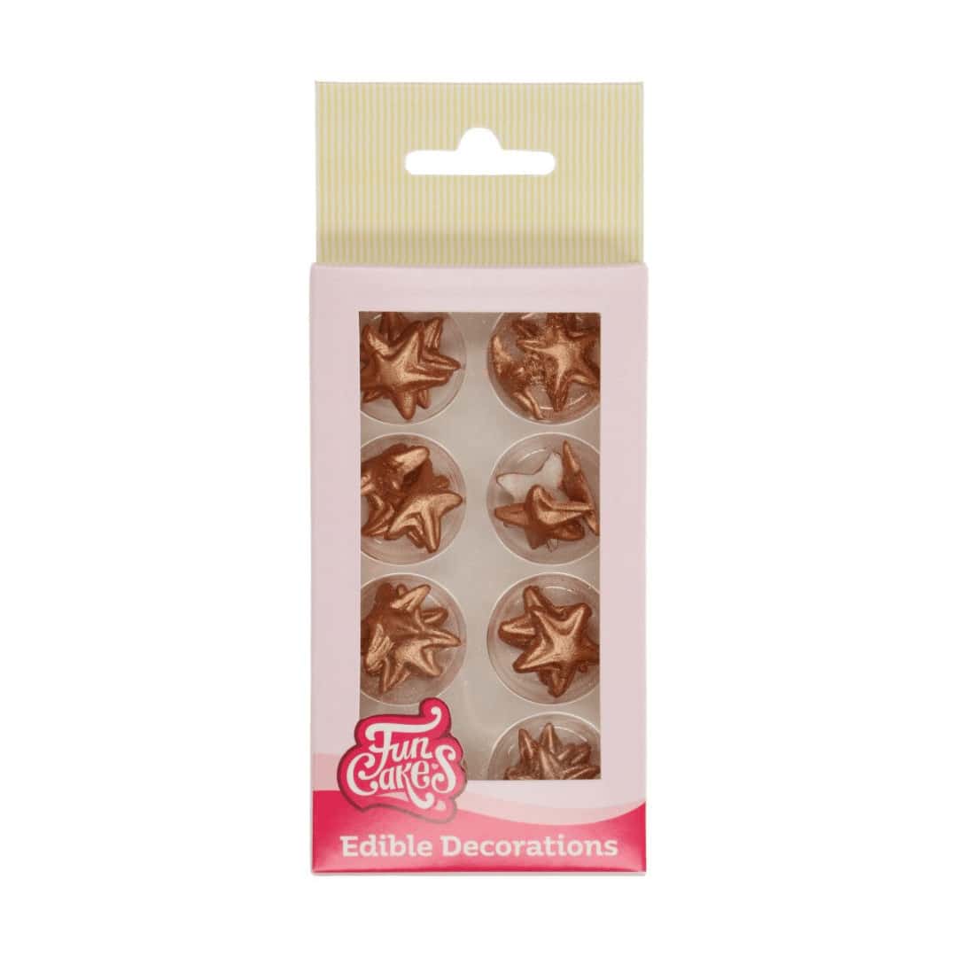 bronze colored funcakes sugar star