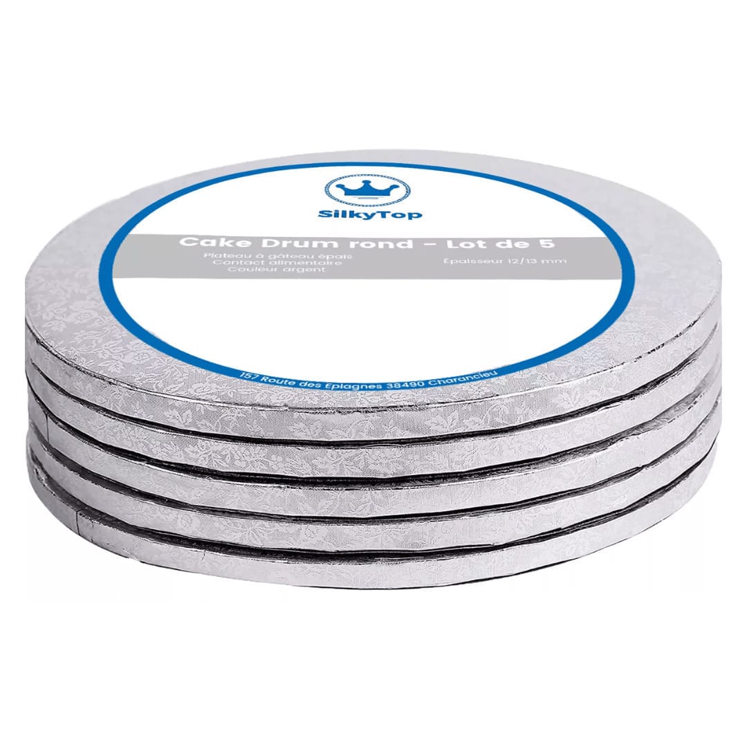 Round Cake Drum set of 5 - size of your choice