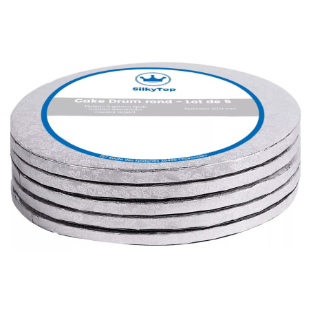 Round Cake Drum set of 5 - size of your choice