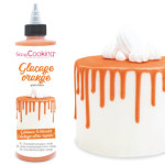 cake design and orange icing
